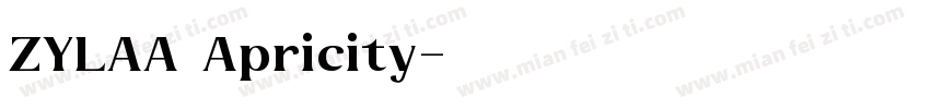 ZYLAA Apricity字体转换